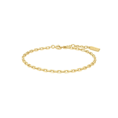 Gold Paper Clip Chain Bracelet